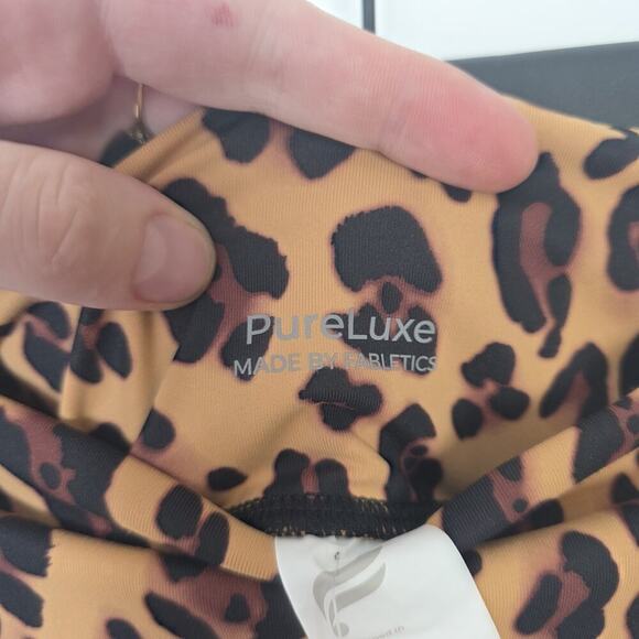 Fabletics Leopard Print Oasis‎ Pureluxe High-Waisted 7/8 Fitness Leggings Size S - Picture 5 of 8